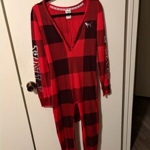 PINK Victoria's Secret Red Plaid Sleepwear